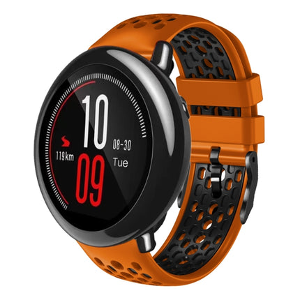 22mm Two-Color Breathable Silicone Watch Band, For Amazfit Pace, For Amazfit Stratos