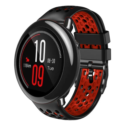 22mm Two-Color Breathable Silicone Watch Band, For Amazfit Pace, For Amazfit Stratos