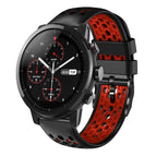 For Amazfit 2 Stratos / Black+Red
