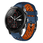 For Amazfit 2 Stratos / Midnight Blue+Orange