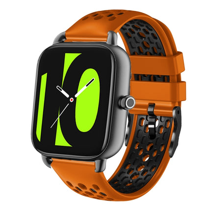 22mm Two-Color Breathable Silicone Watch Band, For  Xiaomi Haylou RT2 LS10, For Xiaomi Haylou RS4 LS12