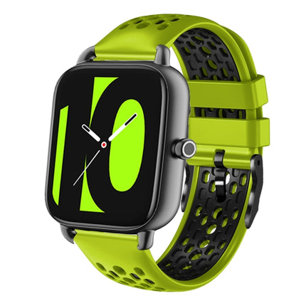 22mm Two-Color Breathable Silicone Watch Band, For  Xiaomi Haylou RT2 LS10, For Xiaomi Haylou RS4 LS12