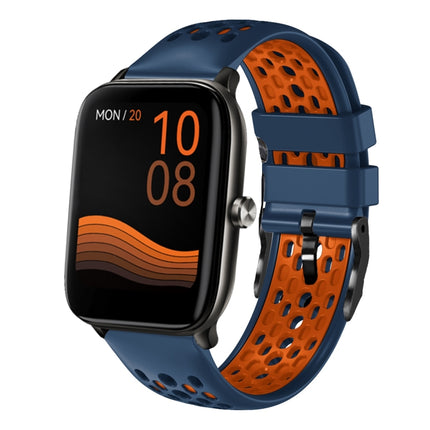 22mm Two-Color Breathable Silicone Watch Band, For Xiaomi Haylou GST LS09B, For Xiaomi Haylou RT LS05S