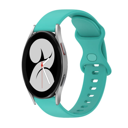 20mm Butterfly Buckle Solid Color Silicone Watch Band, For Samsung Galaxy Watch5 Pro 45mm, For Samsung Galaxy Watch4 40mm