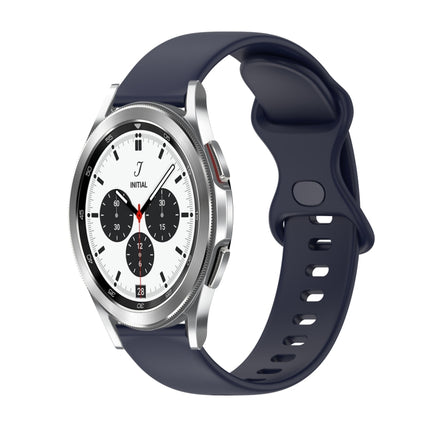 20mm Butterfly Buckle Solid Color Silicone Watch Band, For Samsung Galaxy Watch4 Classic 42mm, For Samsung Galaxy Watch Active 2