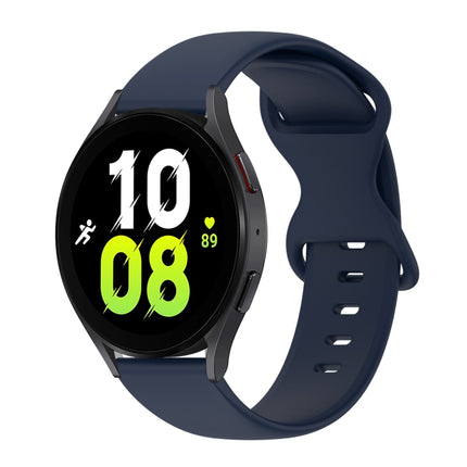20mm Butterfly Buckle Solid Color Silicone Watch Band, For Samsung Galaxy Watch 5 40mm, For Samsung Galaxy Watch 5 44mm