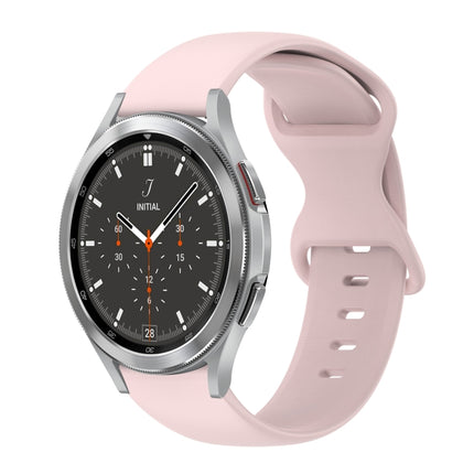 20mm Butterfly Buckle Solid Color Silicone Watch Band, For Samsung Galaxy Watch 4 44mm, For Samsung Galaxy Watch 4 Classic 46mm