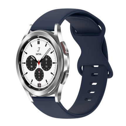 20mm Butterfly Buckle Solid Color Silicone Watch Band, For Samsung Galaxy Watch 4 Classic 42mm, For Samsung Galaxy Watch Active 2