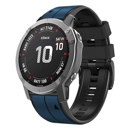 22mm Silicone Sports Two-Color Watch Band, For Garmin EPIX Gen2, For Garmin Instinct 2
