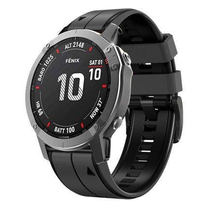 22mm Silicone Sports Two-Color Watch Band, For Garmin EPIX Gen2, For Garmin Instinct 2