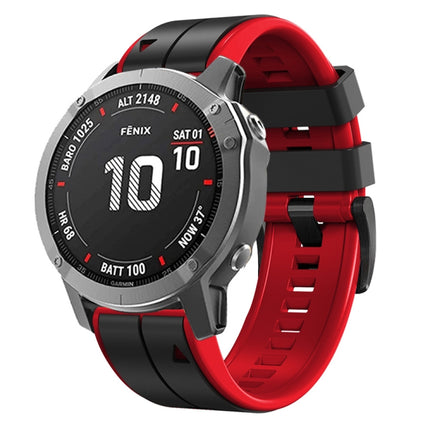 22mm Silicone Sports Two-Color Watch Band, For Garmin Instinct, For Garmin Approach S62