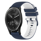 For Garmin Vivomove Sport / Dark Blue+White