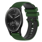 For Garmin Vivomove Sport / Amy Green+Black