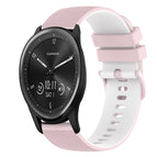 For Garmin Vivomove Sport / Pink+White