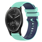 For Garmin Vivomove Sport / Teal+Blue