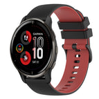 For Garmin Venu 2 Plus / Black+Red