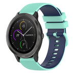 For Garmin Vivomove 3 / Teal+Blue