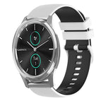 For Garmin VivoMove Luxe / White+Black
