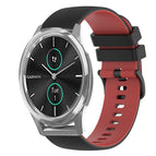 For Garmin VivoMove Luxe / Black+Red