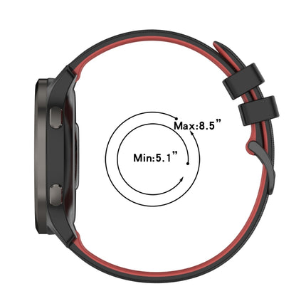 20mm Checkered Two-Color Silicone Watch Band, For GarminMove Luxe, For Garmin VivoMove Style