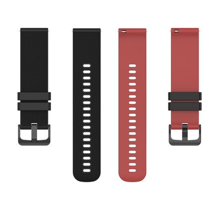 20mm Checkered Two-Color Silicone Watch Band, For Garmin GarminMove Style, For Garmin Vivomove