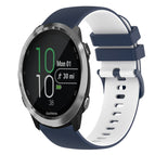 For Garmin Forerunner 645 Music / Dark Blue+White