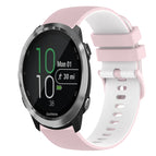 For Garmin Forerunner 645 Music / Pink+White