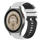 For Samsung Galaxy Watch5 Pro 45mm / White+Black