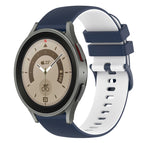 For Samsung Galaxy Watch5 Pro 45mm / Dark Blue+White