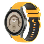 For Samsung Galaxy Watch5 Pro 45mm / Yellow+Black