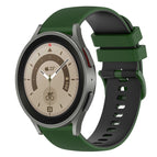 For Samsung Galaxy Watch5 Pro 45mm / Amy Green+Black