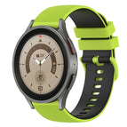 For Samsung Galaxy Watch5 Pro 45mm / Lime Green+Black