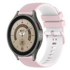 For Samsung Galaxy Watch5 Pro 45mm / Pink+White