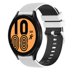For Samsung Galaxy Watch4 40mm / White+Black