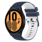 For Samsung Galaxy Watch4 40mm / Dark Blue+White