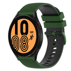 For Samsung Galaxy Watch4 44mm / Amy Green+Black