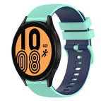 For Samsung Galaxy Watch4 44mm / Teal+Blue