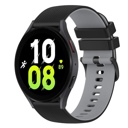 20mm Checkered Two-Color Silicone Watch Band, For Samsung Galaxy Watch5 40mm, For Samsung  Galaxy Watch4 Classic 42mm