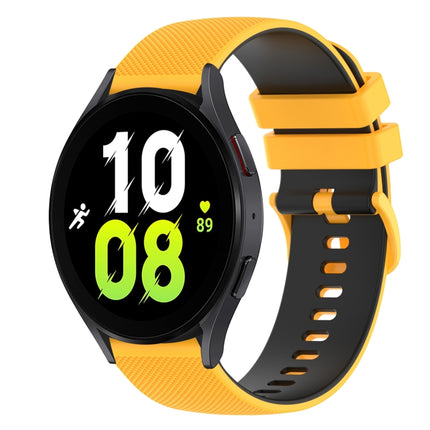 20mm Checkered Two-Color Silicone Watch Band, For Samsung Galaxy Watch5 40mm, For Samsung  Galaxy Watch4 Classic 42mm
