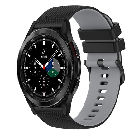20mm Checkered Two-Color Silicone Watch Band, For Samsung Galaxy Watch5 40mm, For Samsung  Galaxy Watch4 Classic 42mm