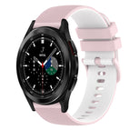 For Samsung  Galaxy Watch4 Classic 42mm / Pink+White