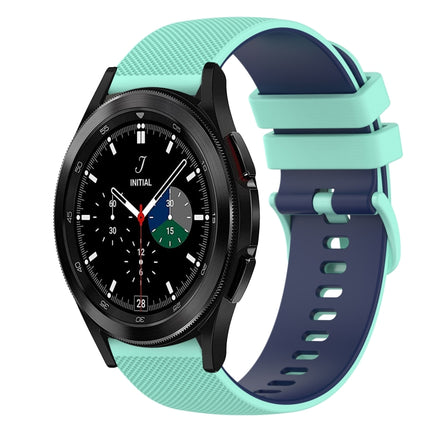 20mm Checkered Two-Color Silicone Watch Band, For Samsung Galaxy Watch5 40mm, For Samsung  Galaxy Watch4 Classic 42mm