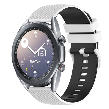 20mm Checkered Two-Color Silicone Watch Band, For Samsung  Galaxy Watch4 Classic 46mm, For Samsung Galaxy Watch3 41mm