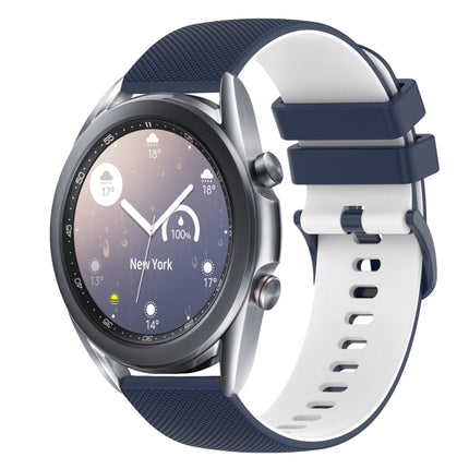 20mm Checkered Two-Color Silicone Watch Band, For Samsung  Galaxy Watch4 Classic 46mm, For Samsung Galaxy Watch3 41mm