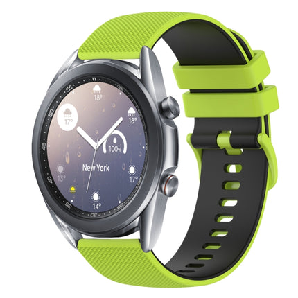 20mm Checkered Two-Color Silicone Watch Band, For Samsung  Galaxy Watch4 Classic 46mm, For Samsung Galaxy Watch3 41mm
