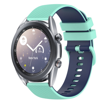 20mm Checkered Two-Color Silicone Watch Band, For Samsung  Galaxy Watch4 Classic 46mm, For Samsung Galaxy Watch3 41mm
