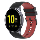For Samsung Galaxy Watch Active2 40mm / Black+Red