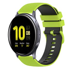 For Samsung Galaxy Watch Active2 40mm / Lime Green+Black