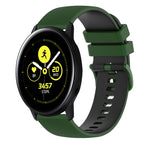 For Samsung Galaxy Watch Active2 44mm / Amy Green+Black