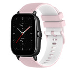 For Amazfit GTS 2E / Pink+White
